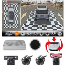 어라운드뷰 후방 사이드 카메라 360 도 파노라마 1080P 어라운드 소니 카메라 푸조 4008 2012, 02 only 360
