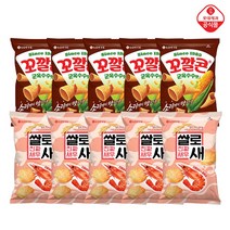 [롯데제과] 봉지과자 10봉 혼합구성(쌀로새/쌀로별/도리토스/꼬깔콘/치토스/오잉꾸잉/에어베이크드), 5.쌀로새*5+꼬깔콘군옥수수*5