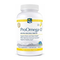 노르딕내추럴스 프로오메가D 1280 mg 1000 비타민D3 레몬 맛 3타입 모음, 180정x6개