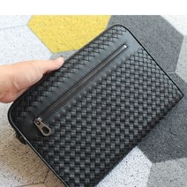 리얼 가죽 파우치 남성 골프 핸드폰 클러치백 손가방, L