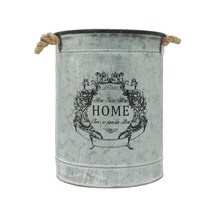 한소픈 양철 빈티지 홈 휴지통 우산통 수납함 양철소품 쓰레기통 인테리어용품 화분통, 1개, 대