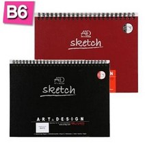 S1013-적색 양장스케치북 B6 105g 튜닝 80장 -45888, 없음