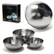 피앙세 스테인레스 믹싱볼 3종세트 샐러드볼 스텐볼