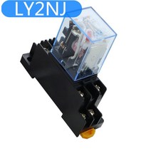 전기릴레이 부품 LY2NJ HH62P 전자 미니 릴레이 10A 8 핀 코일 DPDT DC12V 24V AC110V 220V PTF08A 베이스, 01 12V_01 AC