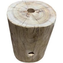 통나무 의자 스툴 원목 인테리어 원형 카페 통원목 우드 빈티지 조각 엔틱 야외 장식품, 지름 20cm 높이 30cm