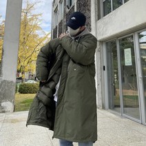 남자 남성 요즘 유행하는 롱패딩 개파카 야상패딩