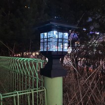 태양광 LED 80 캡 휀스등 데크등 정원 문주등 난간등, 01)태양광80휀스등, 화이트