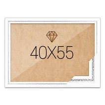 보석십자수액자 40x55 고급형 그레이스 화이트, 단품