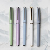 뚜렷한파스텔 선명한펜 잉크충전 검/신사 단어 연습 일상 여자선물 학생, Blue, 0.38mm