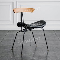 디자이너 로프트 개미 의자 가죽 등받이, 밝은 갈색 등 + 검은 진피