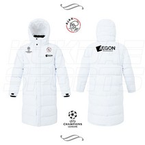 아약스 축구 롱패딩 화이트