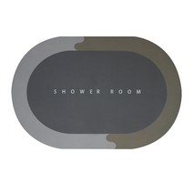 롤링 천연고무 화장실 욕실매트 규조토 욕실매트 미끄럼방지 주방 거실 발매트 빨아쓰는발매트, A타입(그린)