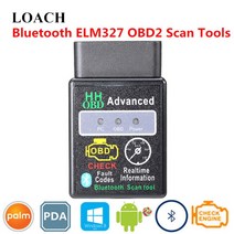 고급 스마트 미니 ELM327 HH 자동차 OBD2 CAN 버스 스캐너 도구 블루투스 OBDII 지능형 OBD 2 II 진단 칩 안드로이드 PC PDA