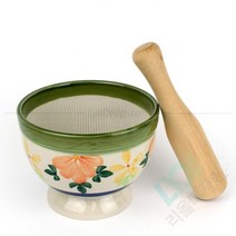 도자기 미니 다지기 절구 (대) 마늘 깨 쏨땀