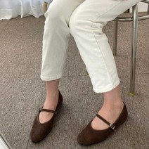굽낮은 여자 신발 스트랩 플랫 슈즈 가을 단화 코디