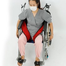 휠체어 벨트 고정벨트 낙상 방지 노인 환자 안전띠, 버건디 고강도 두꺼운 통기성 메쉬 다리 고정