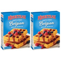 Krusteaz Light & Crispy Belgian Waffle Mix 크루스티즈 홈베이킹 라이트&크리스피 벨기에 와플 믹스 28oz(793g) 2팩, 1개