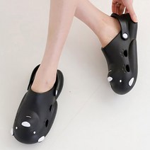 유니크9 여성용 곰돌이캐릭터 EVA 여름 슬리퍼 샌들