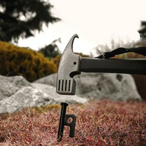 캠핑 차박 텐트 스테이크 백패킹 망치 파운딩 해머, 푸른