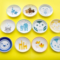 유아식기 이유식그릇 반찬접시 동물접시 11종, 물범