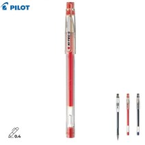 PILOT 하이테크-C 0.25 0.3 0.4 낱색1개 파일롯트 HI-TEC-C 젤 잉크 볼펜, 0.4 레드(적)
