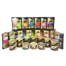 쉬바 고양이 주식 파우치 디럭스 캔 간식 수프 참치 연어 도미 게살, 캔 참치슬라이스