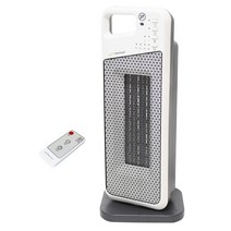 하마전자 세라믹 온풍기 리모컨/좌우회전/타이머/공기필터 (화이트)