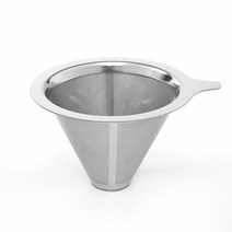 이중 스텐 드리퍼 드립커피 거름망 초미세필터 12x9cm