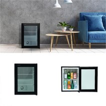 굿소일 MegaTec 무소음 저전력 이쁜 소형 유리문 냉장고 40L