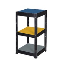 티렉스 철제 컬러 선반 수납 선반장 조립식 펜트리 모듈 시스템, 3단, 소(30x40cm), 미드나잇블루