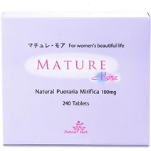 일본직구 푸에라리아 숙성모아 100mg 240알 퓨어 네츄럴 푸에라리아 밀리파 서플먼트, 수량, 상세참조