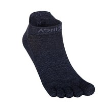한쌍의 AONIJIE 새로운 E4822 메리노 양모 다섯 손가락 짧은 실행 컷 운동 Toesocks 러닝 마라톤 들어, 01 Black_01 S