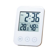 이케아 SLATTIS 슬로티스 시계 온도계 습도계 탁상 전자 인테리어 소품 협탁, 상세페이지 참조