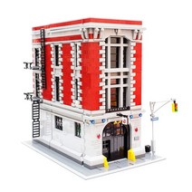 중국레고 레고호환 4634pcs 도시 스트리트 뷰 고스트 버스 터즈 소방서 본부 16001 빌딩 블록 벽돌 키트 75827 아이 생일 선물, 책 종이로