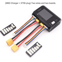 ToolkitRC M6D 듀얼 채널 미니 스마트 충전기 방전기 1-6S Lipo 배터리 FPV 모델 예비 부품 500W 15A DC, M6D XT90
