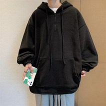 반집업 맨투맨 남성 겨울 기모 도톰 후드 가을 겨울 나른 플리스 코트