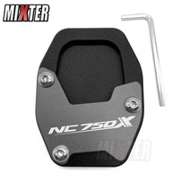 오토바이 액세서리 플랫 풋 사이드 스탠드 확장 플레이트 킥 발 확대기 혼다 NC750X NC750 X NC 750 호환, 07 titanium