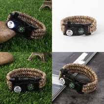 소울리드 캠핑랜드 다기능 생존 팔찌(밀리터리그린) 파라코드팔찌 로프팔찌