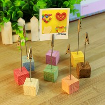 1+1 구스 다용도 우드 메모 홀더 와이파이 메모 명함 받침대, 멜론