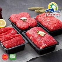 다온푸드 [총체보리한우]1++등급 정육6호 선물세트(양지국거리500g+불고기500g+장조림500g+육전500g), 단품없음