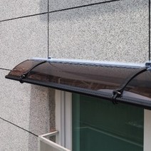 캐노픽스 350x4500 현관 창문 처마 비가림 차양 렉산 브라켓 자재 테라스 비가림막, 브라운, 블랙, 은백색(기본색상)