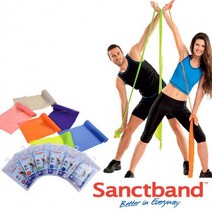 [티맥스] 샌트밴드 - 2M 에코백형 [level1~6] 운동밴드 밴드운동 필라테스밴드 근력운동밴드, 레벨1-피치