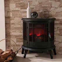 전기벽난로 로망T 예쁜장작불꽃+4평난방 전기온풍기히터난로 캠핑실내불멍화로대 거실인테리어조명 장작난로 유럽풍벽난로 페치카 엔틱인테리어조명 결혼선물 집들이개업선물 거실엔틱벽난로콘솔, 로망프린스(블랙)