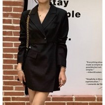 [자켓원피스/당일발송] 해피아이스토어 스타일컷 장식 자켓형 원피스