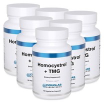 더글라스랩 호모시스트롤 리보플라빈 비타민B6 B12 엽산 마그네슘 베타인 콜린 90정 Douglas Laboratories Homocystrol + TMG, 6개