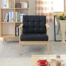 레트로 1인 카페 다방 팔걸이 소파 휴게실 기숙사 거실 가성비 가죽 사무실 쇼파 고급, 카푸치노 네츄럴