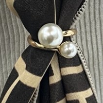 원형 진주 넥보우 스카프 링 방도 골드 승무원 미차 목손수건 코디 고리 성인 목수건 어른 쁘띠 짧은 사용법 미니 머플러링 홀더 작은 홀드 포인트 악세사리