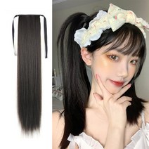 양갈래 가발 여직모 히든 내추럴 인플루언서 틱톡 큐티 롤리코스 가발스트랩 포니테일, 색깔2