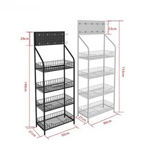 슈퍼마켓 편의점 진열대 선반 매대 스낵 업소용 마트 수납대 과자, -, 12.이동식 60X27X168 화이트