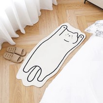 마드레하우스 고양이러그 단모 롱러그 거실 러그 아이방 미니 매트 침대 카페트